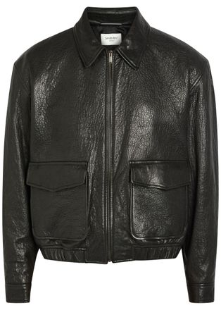 Saint Laurent Boxy Leather Jacket - Black - 50 (IT50 / L)