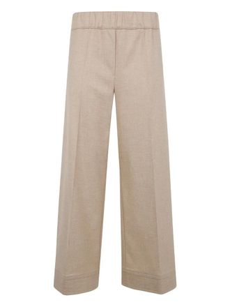 D.exterior elasticated trousers - Neutrals