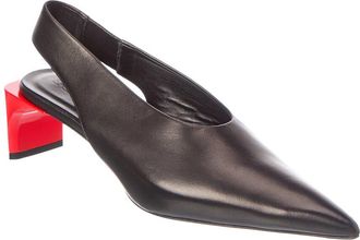 Sportmax Sportmax Leather Slingback Pump