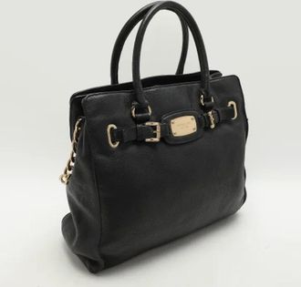 Michael Kors Pre-owned Handbags, female, Black, Size: ONE SIZE Pre-owned Leather totes