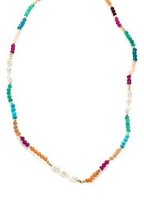 Panacea Multi Block Freshwater Pearl Necklace at Nordstrom Rack