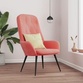 vidaXL Sill&oacute;n De Relax De Terciopelo Rosa Vidaxl