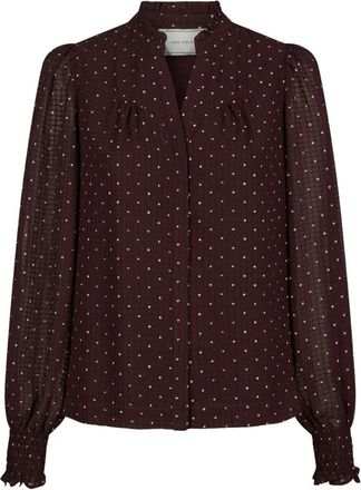Neo Noir Blouses & Shirts - Dames - Blouses - Rood - M - Overhemden