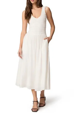 Paige Sebastian Smock Sundress in White at Nordstrom, Size Xx-Small