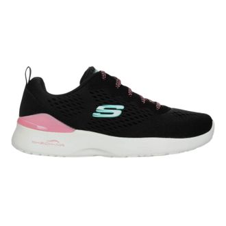 Skechers Sketch-Air Mesh-sportschoenen voor dames (Zwart/roze)