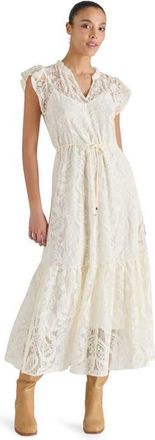 Steve Madden Osiris Lace Maxi Dress in Natural at Nordstrom, Size Medium