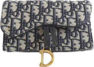 Dior Blue White Canvas Fanny Pack (Pre-Owned)
