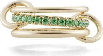 Spinelli Kilcollin Petunia Emerald Linked Ring in Yellow Gold at Nordstrom, Size 7
