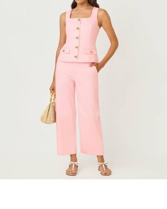 Lilly Pulitzer Sarissa High Rise Crop Pants In Pink