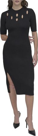 DKNY Grated Yoke Sweaterdress