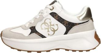 Guess Luckei 4G-Logo Runner - Dames - Sneakers - Wit - 36 EU - Polyester - Schoenen