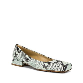 Bottega Veneta Womens Bicolor Calfskin Ballet Flats