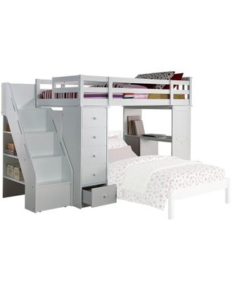 ACME Freya Loft Bed & Bookcase Ladder