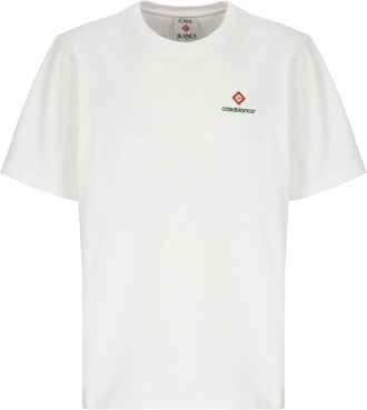 Casablanca White Classic Embossed Logo T-Shirt