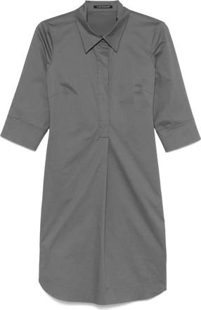 Luisa Cerano Chemisier in cotone elasticizzato - Grigio