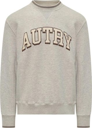Autry Sweatshirt met ronde hals - Heren - Sweatshirts - Grijs - 2XL - Katoen - Hoodies & sweatvesten