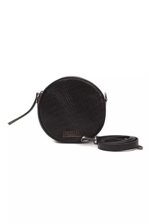 Pompei Donatella Black Leather Women Crossbody Womens Bag