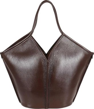 Hereu Calella Distressed Tote - Dames - Shoppers - Bruin - ONE Size - Leer - Tassen