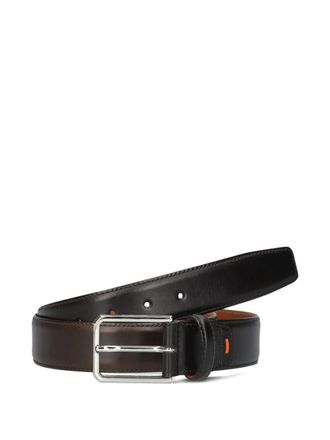 Santoni reversible leather belt - Brown