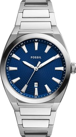 Fossil Mens Everett 3 Hand Blue Dial Watch