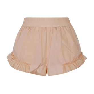 Simone Rocha Short Shorts, female, Pink, Size: 2XS Frill Track Shorts