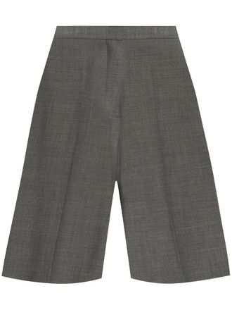 Fabiana Filippi pressed-crease knee-length shorts - Grey