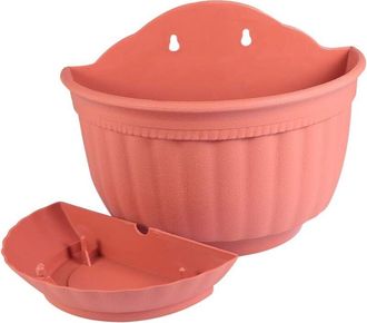 OEM Maceta Semicircular Artificial Con Soporte De Pared Para Decoraci&oacute;n De Jard&iacute;n