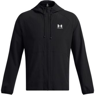 Under Armour Mens Strtch Windbrkr Black/white XXL