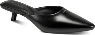 DKNY Nabil Pointed Toe Kitten Heel Mule in Black at Nordstrom, Size 9.5