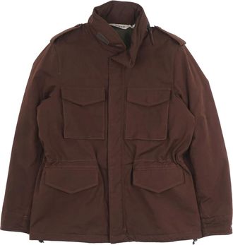 Aspesi Light Jackets, male, Brown, Size: XL Cotton-blend Canvas Jacket