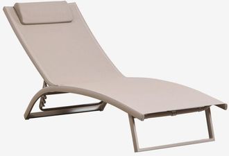 Sklum Tumbona Reclinable En Aluminio Con Coj&iacute;n Dulem Sklum