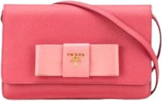 Prada Pre-owned Cross Body Bags, female, Pink, Size: ONE SIZE Pre-owned Vintage Cross Body Bag