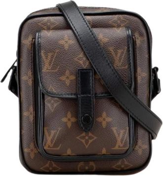 Louis Vuitton Pre-owned Monogram Macassar Schoudertas - Heren - Vintage Schoudertas - Bruin - ONE Size - Leer - Vintage