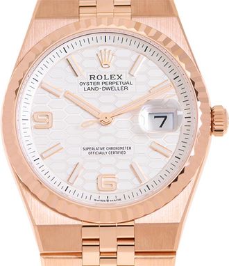 Rolex Land Dweller 36mm Rose Gold Chronometer Watch M127235-0001