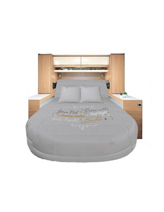 Incasa Pronto Per Dormire 100% Cotone Buona Notte 130 X 190 Cm Taglio Pan Sinistra - Incasa