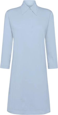 Roberto Ricci Design Oxford Dress - Dames - Korte kleedjes - Blauw - M - Leer - Kleedjes