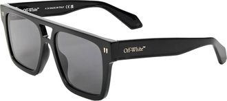 Off-white Off White Zonnebril voor heren met vierkant montuur van Springfield (Zwart/Donkergrijs)