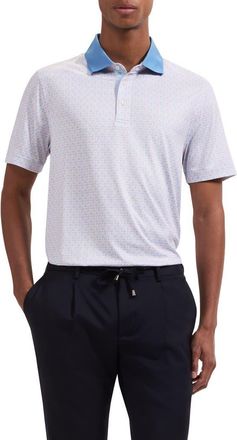 Bugatchi Three-Button Performance Polo in Jojoba at Nordstrom, Size Xx-Large