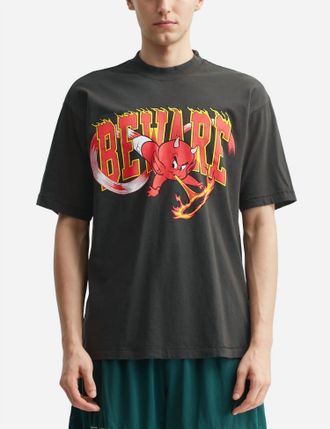 Market Hot Stuff Beware T-Shirt In Black