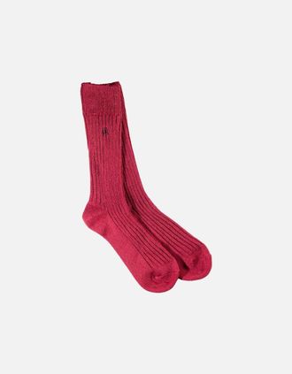 Swole Panda Womens BURGUNDY BOOT SOCKS - Red - Size: 4/4.5/5/5.5/6/6.5/7