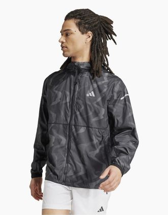 adidas Mens Mens Ult Prem Jacket Running Jacket - Black - Size: Regular/34