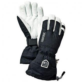 Hestra Army Leather Heli Ski 5 Finger Handschuhe - Unisex | schwarz/grau