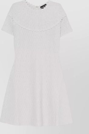 Emporio Armani textured short-sleeve mini dress
