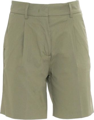 K-Way Nive Twill Tech Chino Shorts - Dames - Korte Broeken - Groen - L - Katoen - Korte Broeken