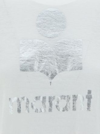 Isabel Marant Womens T-Shirt Zewel White Linen T-Shirts & Jerseys