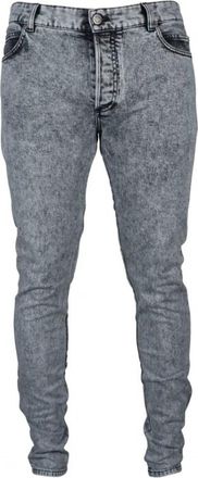 Balmain Slim-fit Jeans - Heren - Slim Fit Jeans - Grijs - W30 - Katoen - Jeans