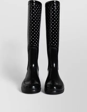 Dolce & Gabbana polka dot rubber knee-high rain boots
