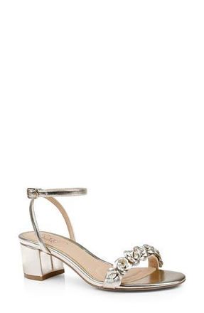 Badgley Mischka Sawyer Ankle Strap Sandal in Gold Metallic at Nordstrom Rack, Size 8