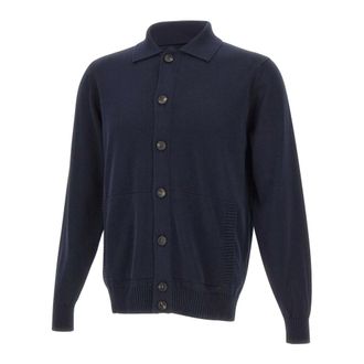 FILIPPO DE LAURENTIIS Cardigans, male, Blue, Size: 4XL Cardigan