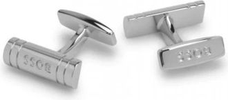 HUGO BOSS Cadeauset van messing manchetknopen en stropdasclip - Heren - Manchetknopen - Grijs - ONE Size - Accessoires
